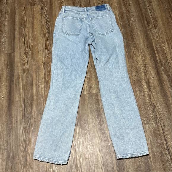 Abercrombie & Fitch The 90s Low Rise Jeans Women's 2/26 Curve Love Distressed De - Picture 6 of 6